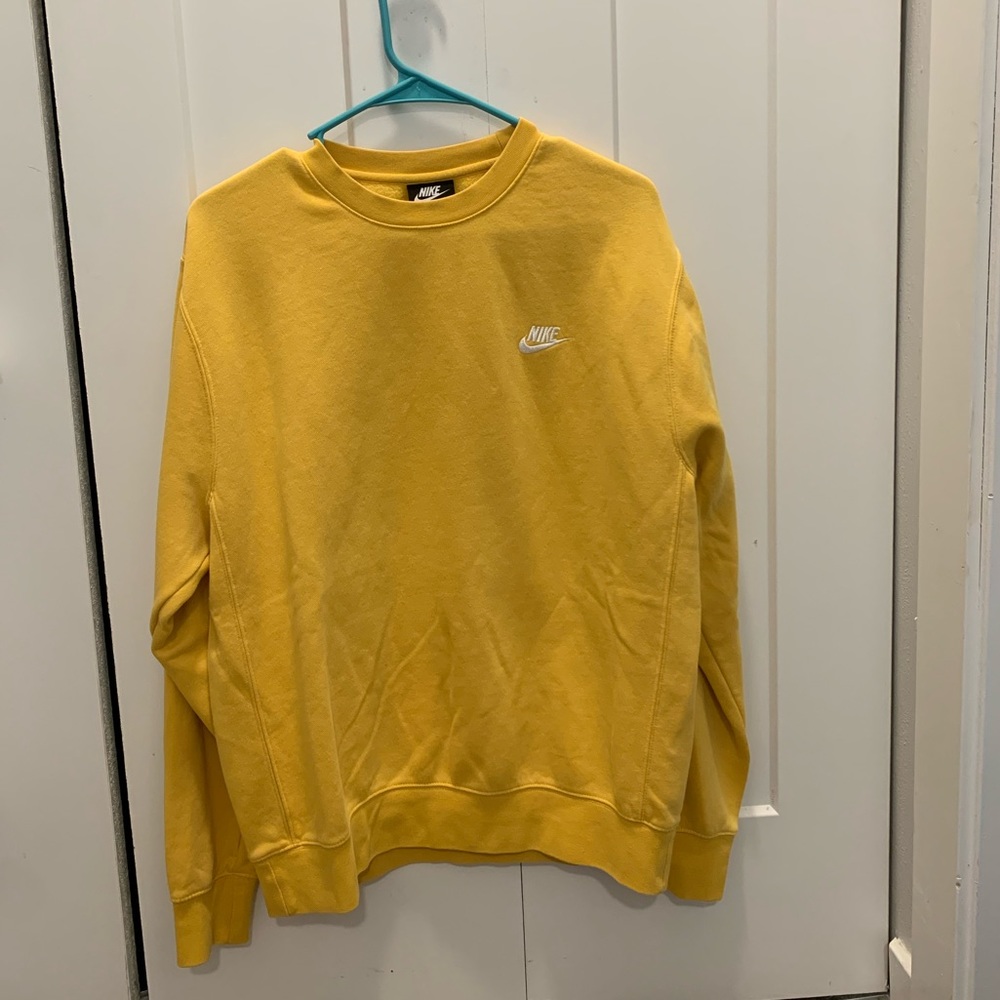 Yellow Nike crew neck